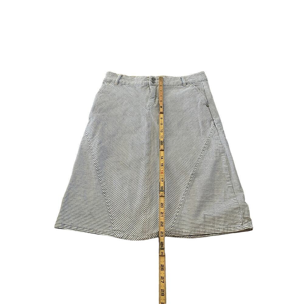 Anthropologie Women's Pilcro and the Letterpress Striped Denim Pencil Skirt 28 - Picture 2 of 9